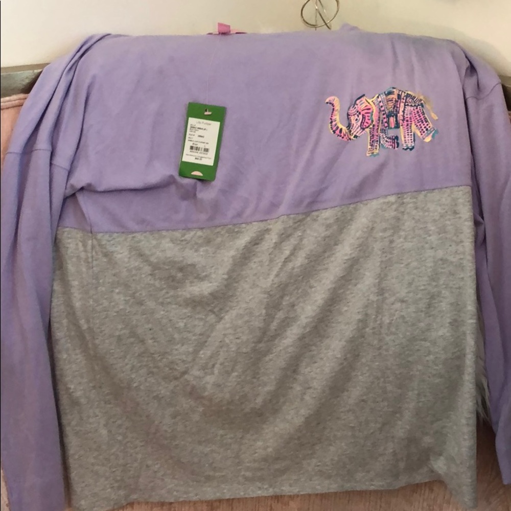 Lilly Pulitzer Long Sleeve Elephant T-shirt